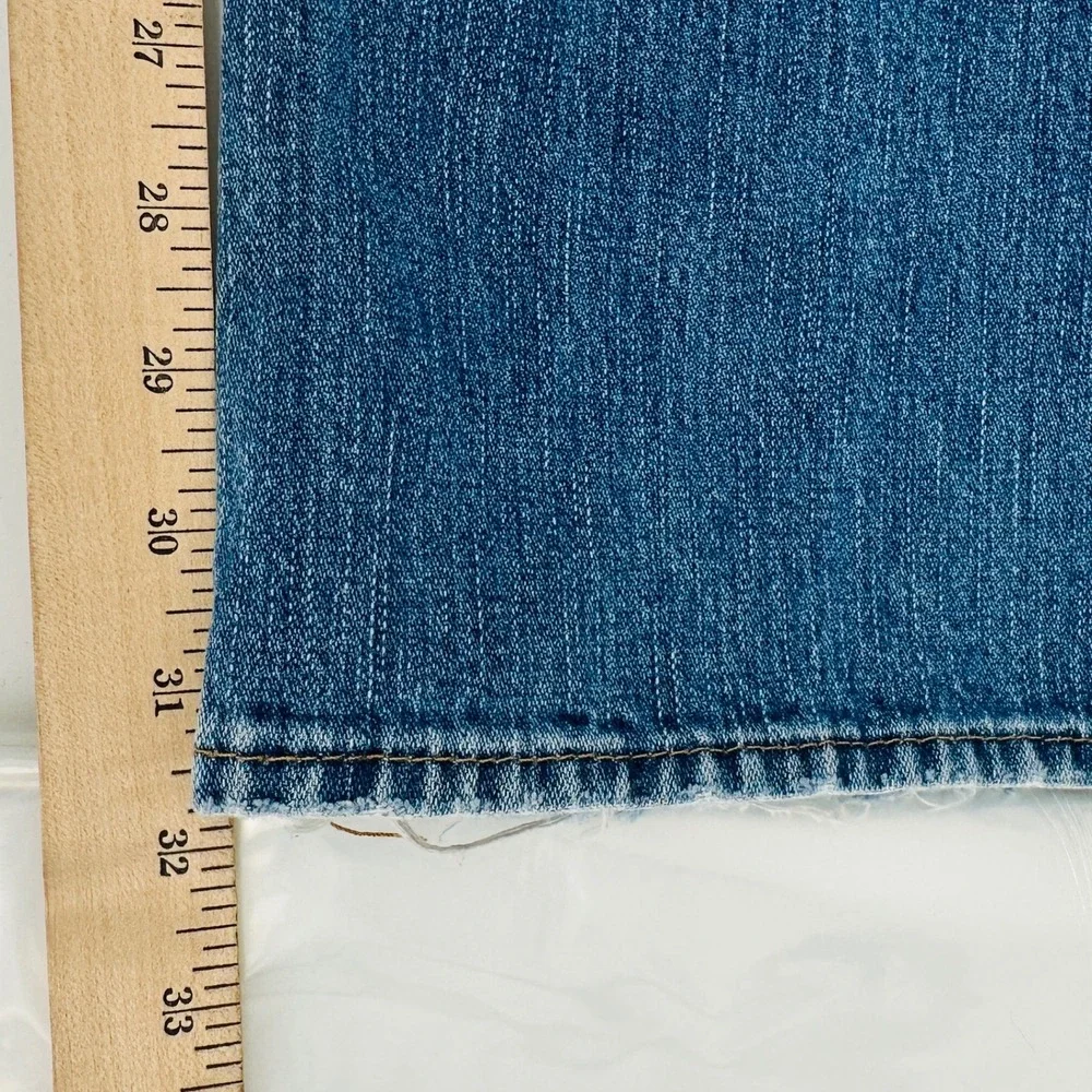 True Religion Billy Jeans Mens 32 Blue Distressed Bootcut Y2K Made in USA